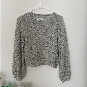 Madewell Black and White Blouse